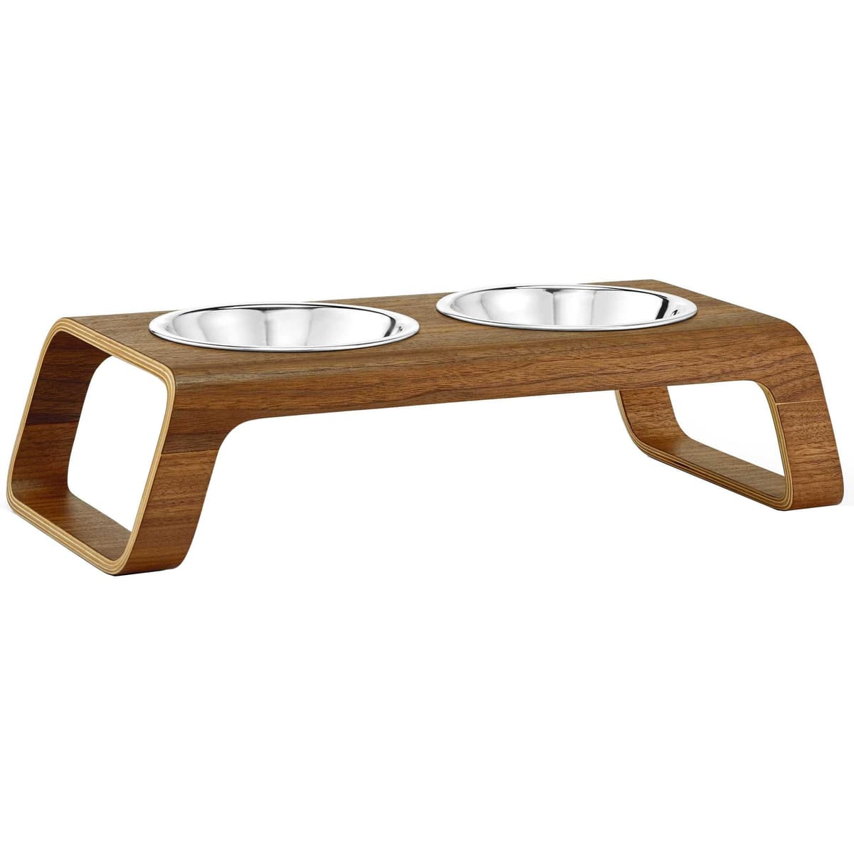 MiaCara Desco Kattenvoerbak Walnoot