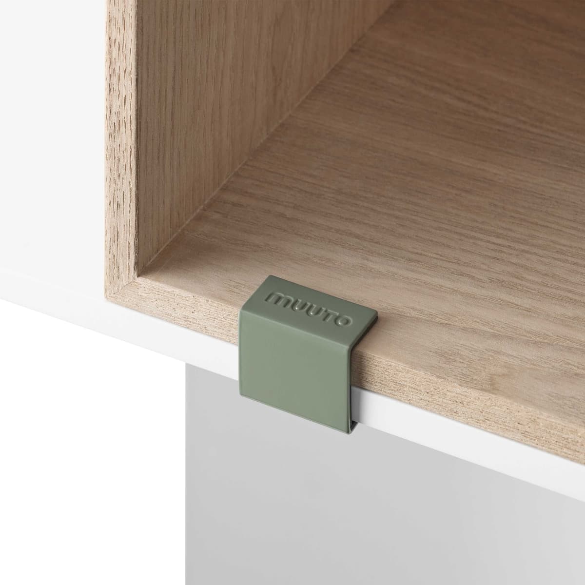 Muuto Mini Stacked 2.0 Kast Clips Set Van 5 Lichtgroen