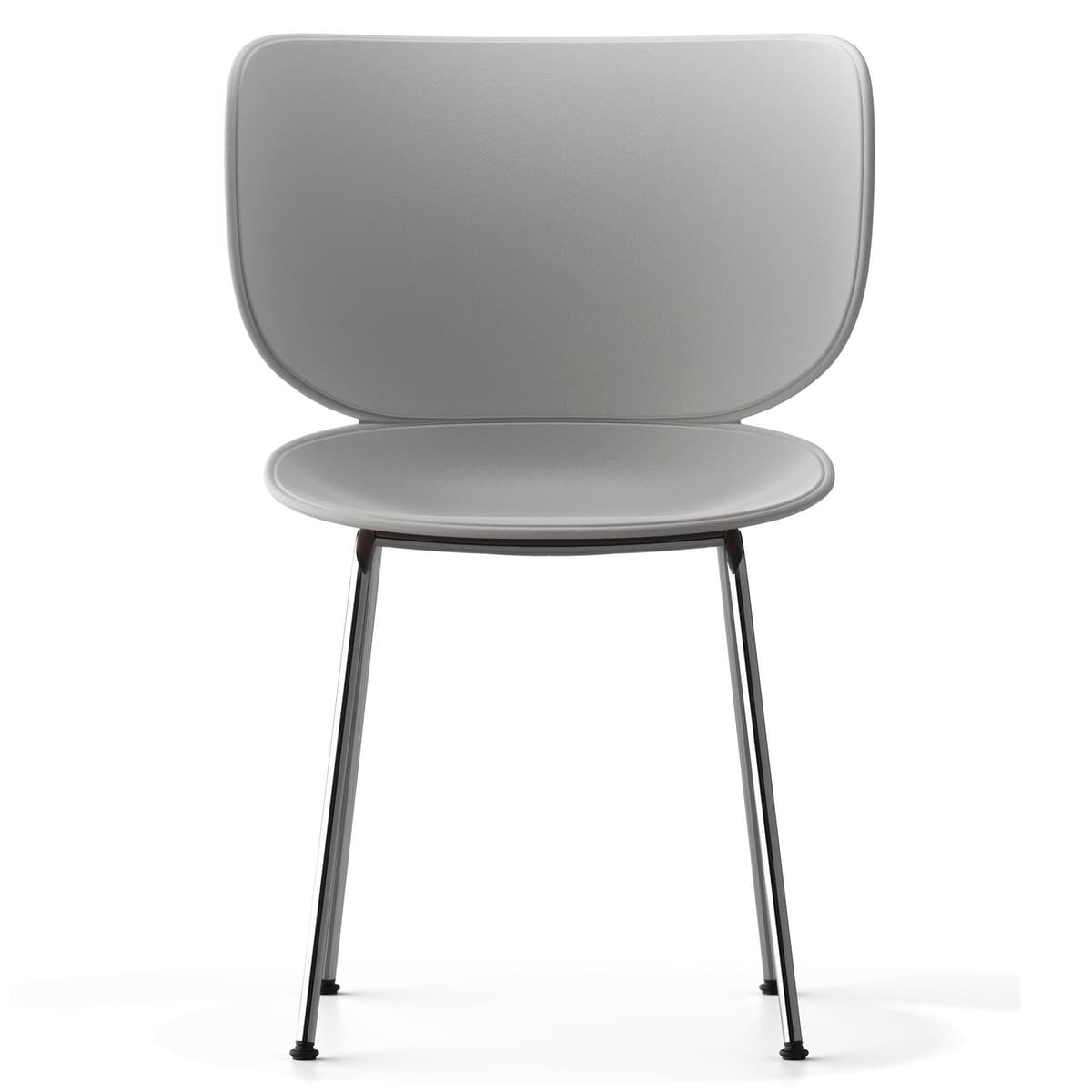 Moooi Hana Eetkamerstoel Set Van 2 Chroom Onderstel Concrete Grey