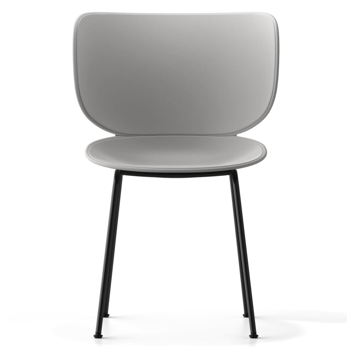 Moooi Hana Eetkamerstoel Set Van 2 Zwart Onderstel Concrete Grey