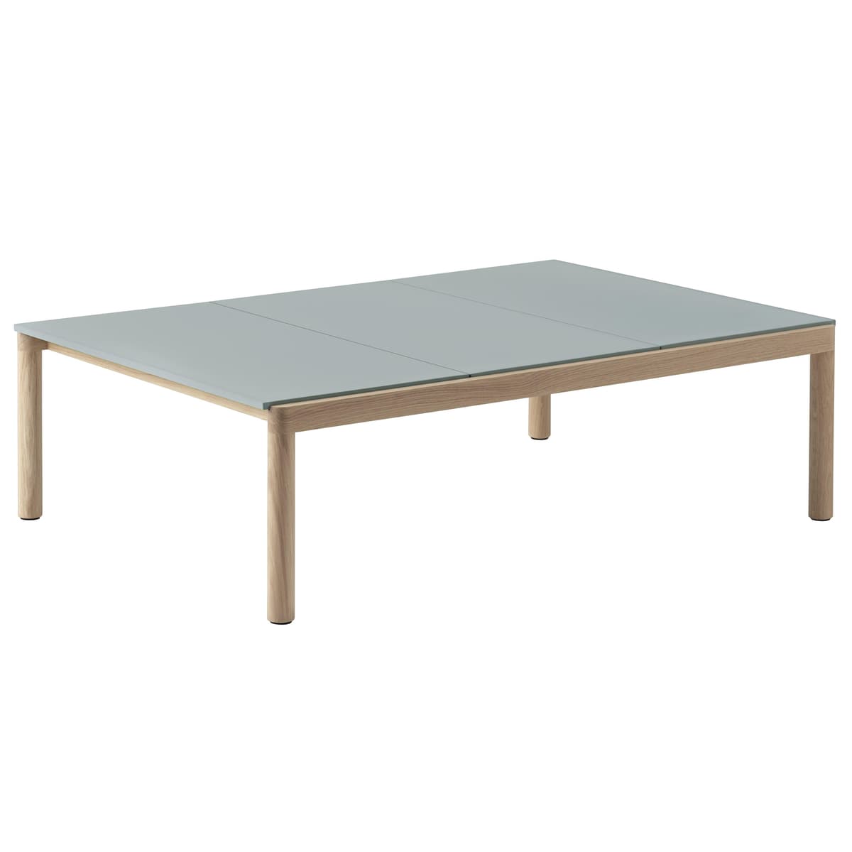 Muuto Couple Salontafel 120x84 Plain Eiken Pale Blue