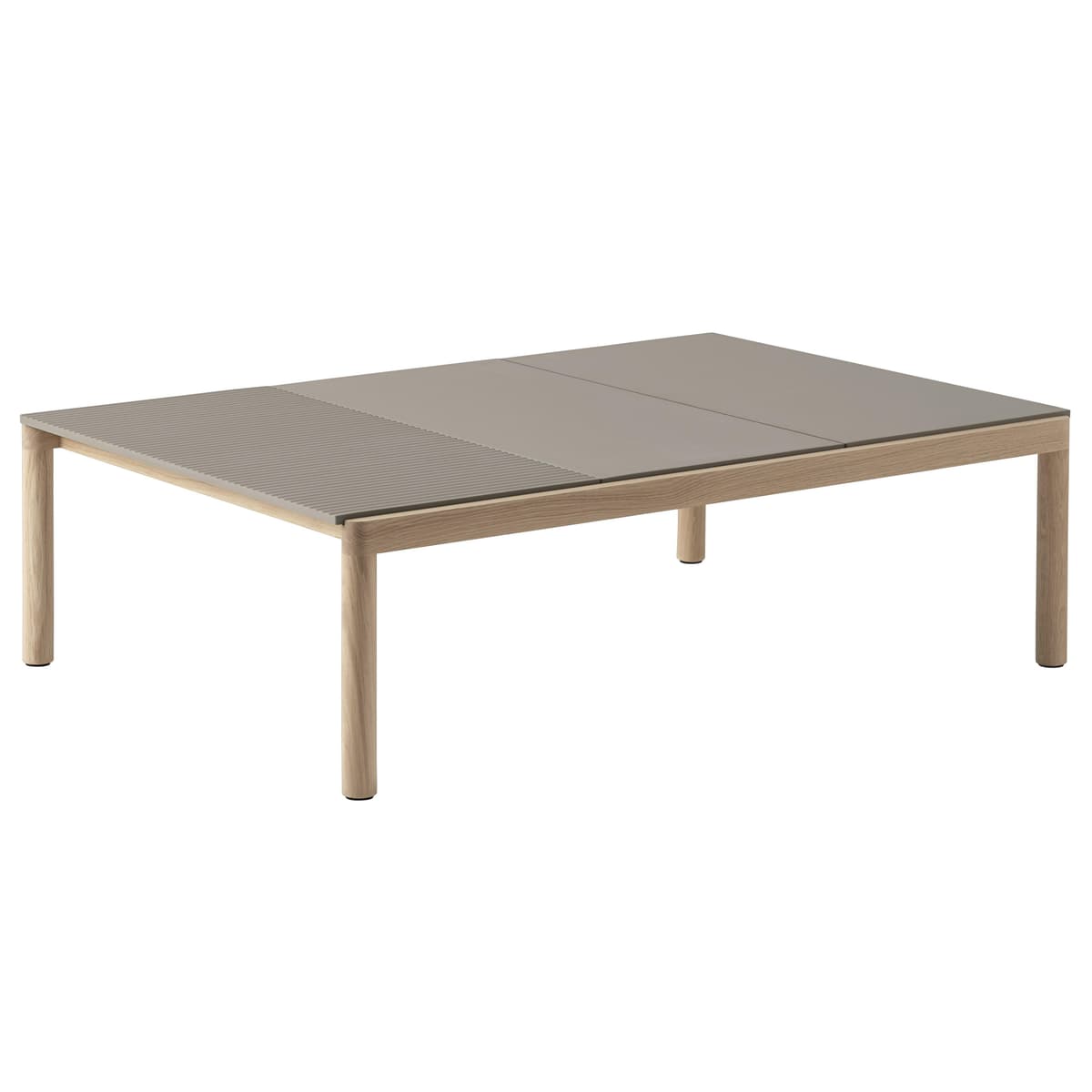 Muuto Couple Salontafel 120x84 Wavy Eiken Taupe