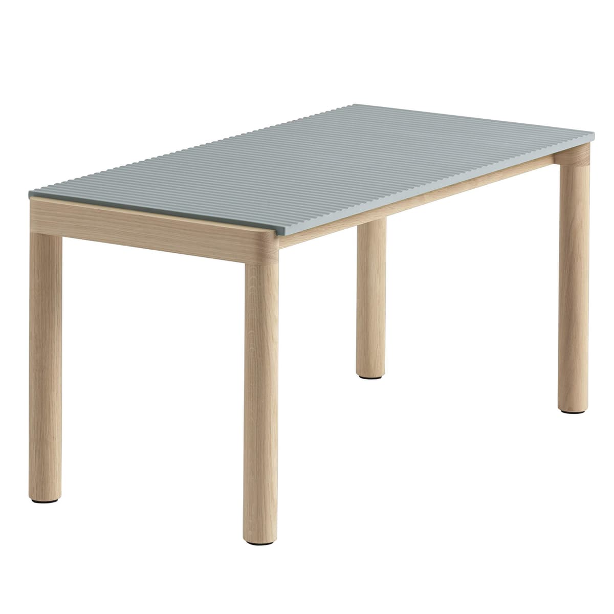 Muuto Couple Salontafel 40x84 Wavy Eiken Pale Blue