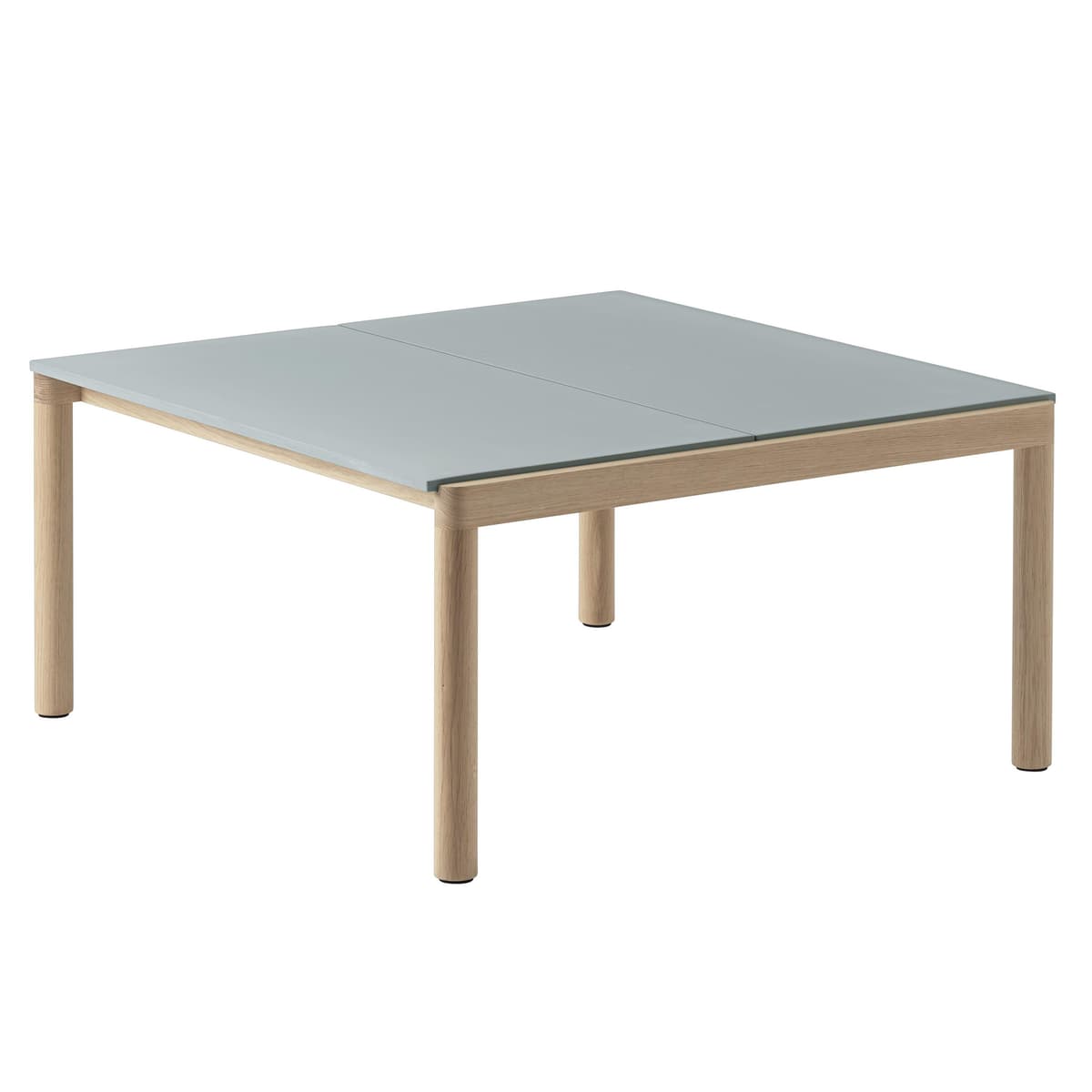 Muuto Couple Salontafel 80x84 Plain Eiken Pale Blue