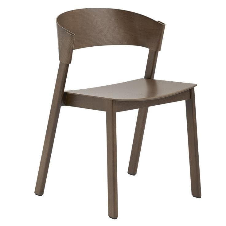 Muuto Cover Side Chair Eetkamerstoel Stained Dark Brown