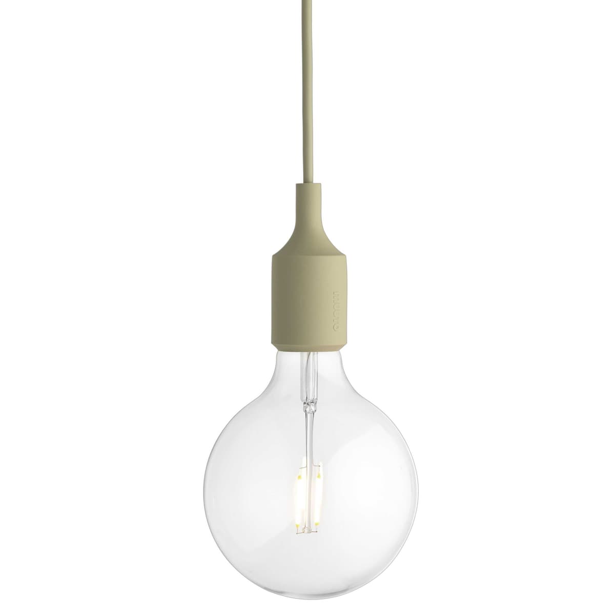 Muuto E27 Hanglamp LED Beige-Green