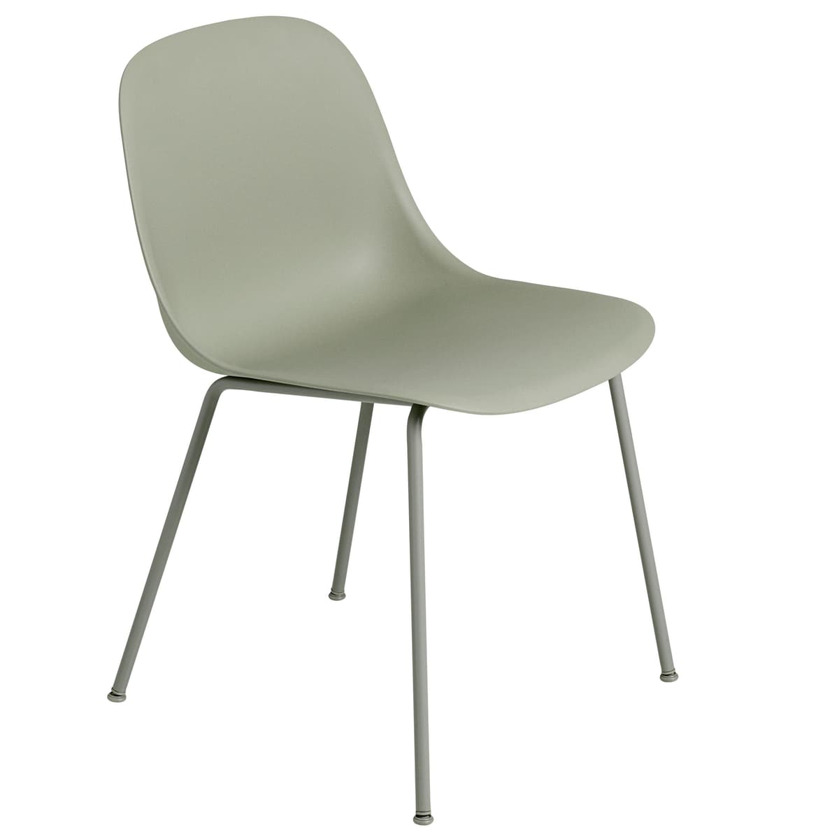 Muuto Fiber Side Tube Stoel Dusty Green