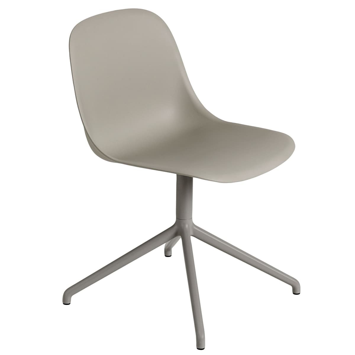 Muuto Fiber Side Swivel Stoel Grijs