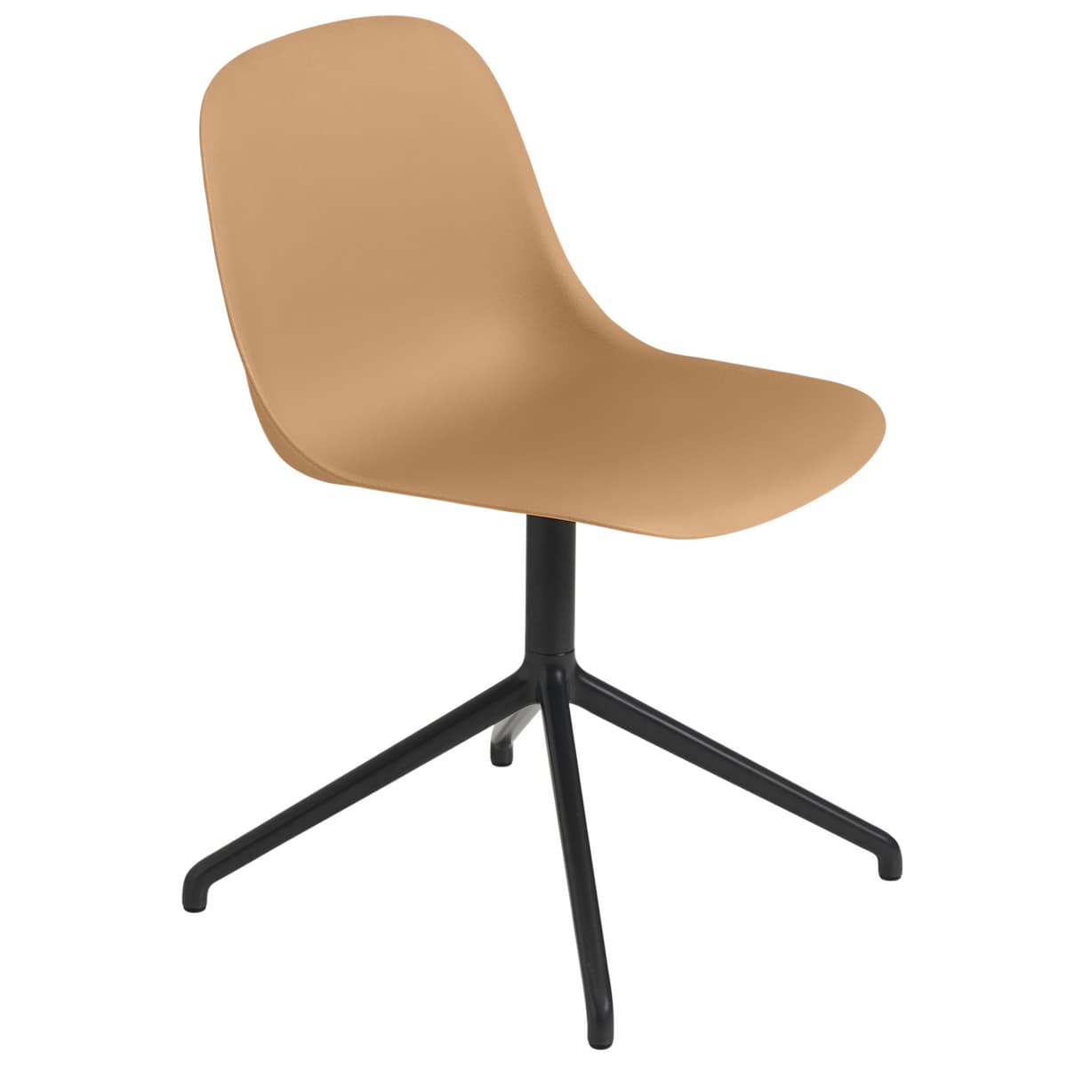 Muuto Fiber Side Swivel Stoel Oker