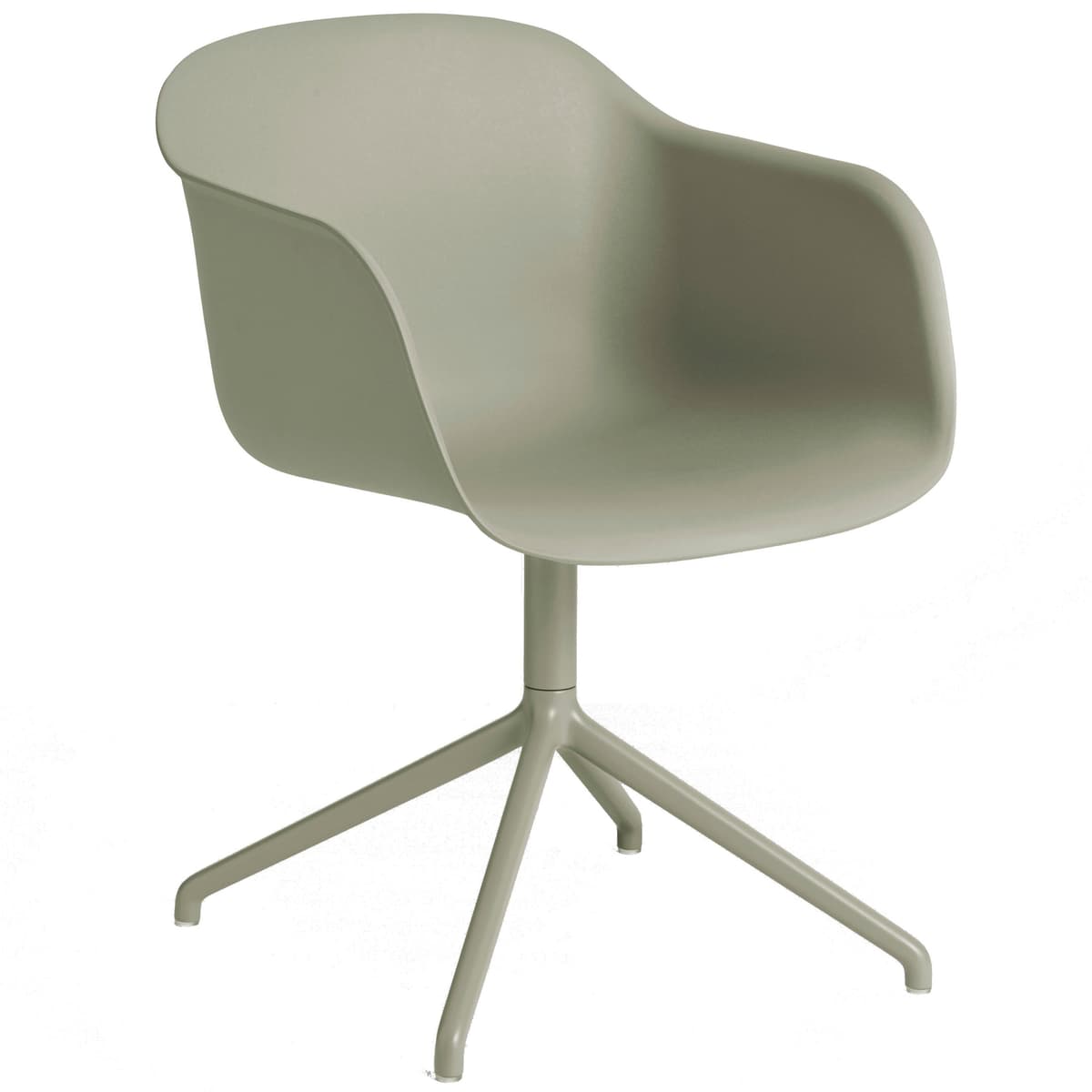 Muuto Fiber Swivel Stoel Dusty Green