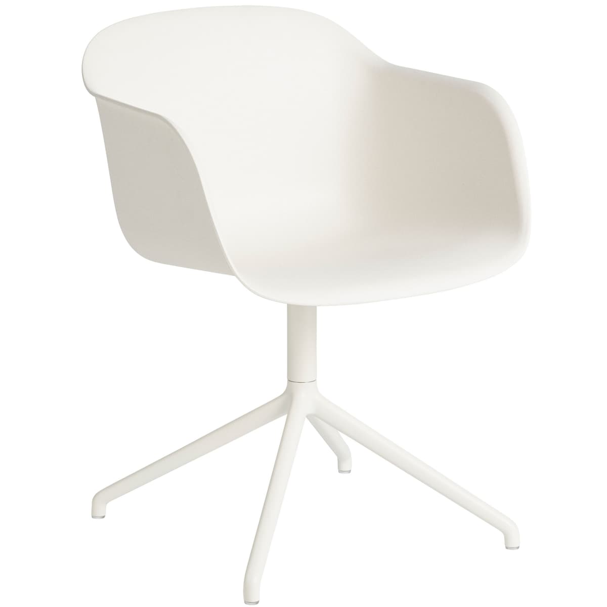 Muuto Fiber Swivel Stoel Wit