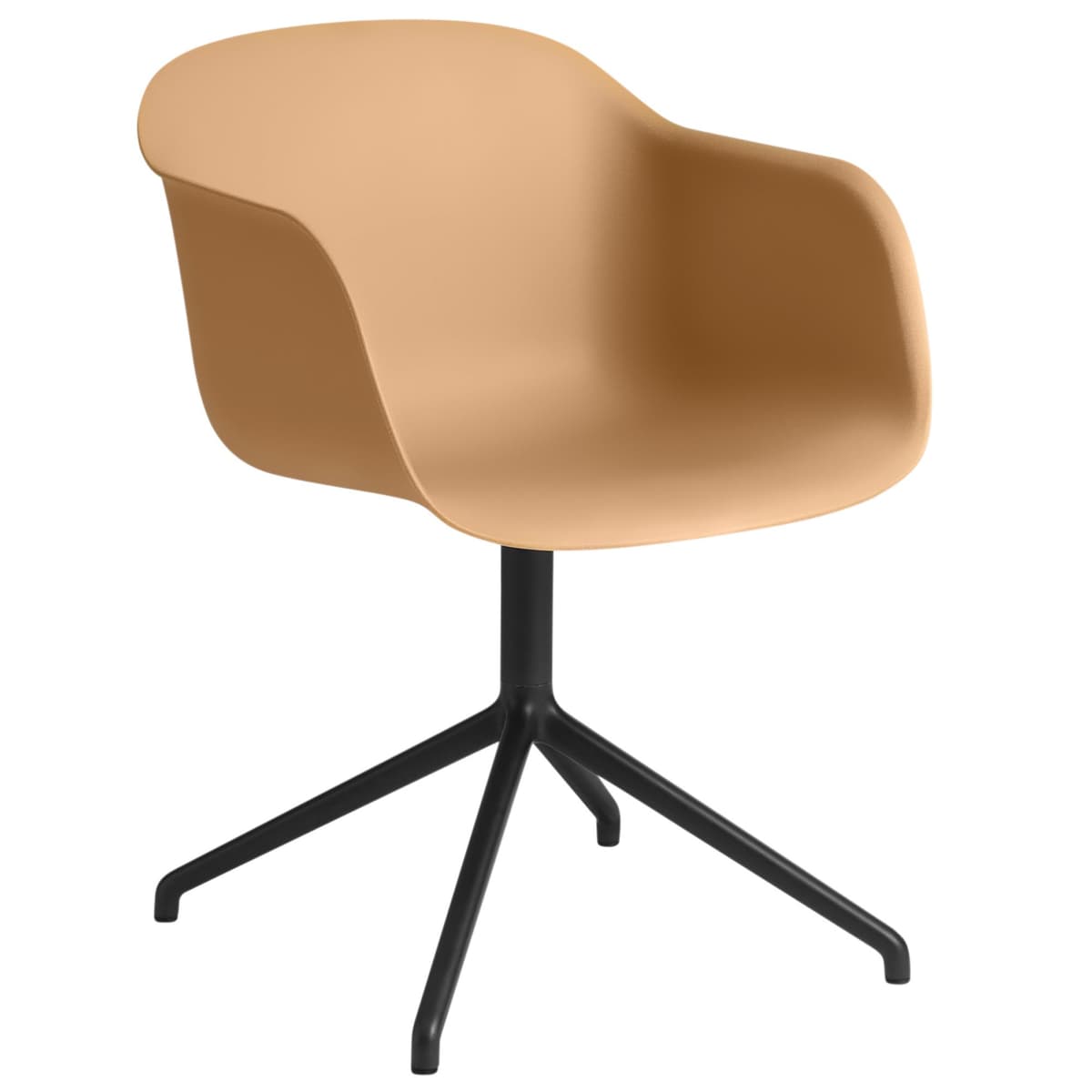 Muuto Fiber Swivel Stoel Oker
