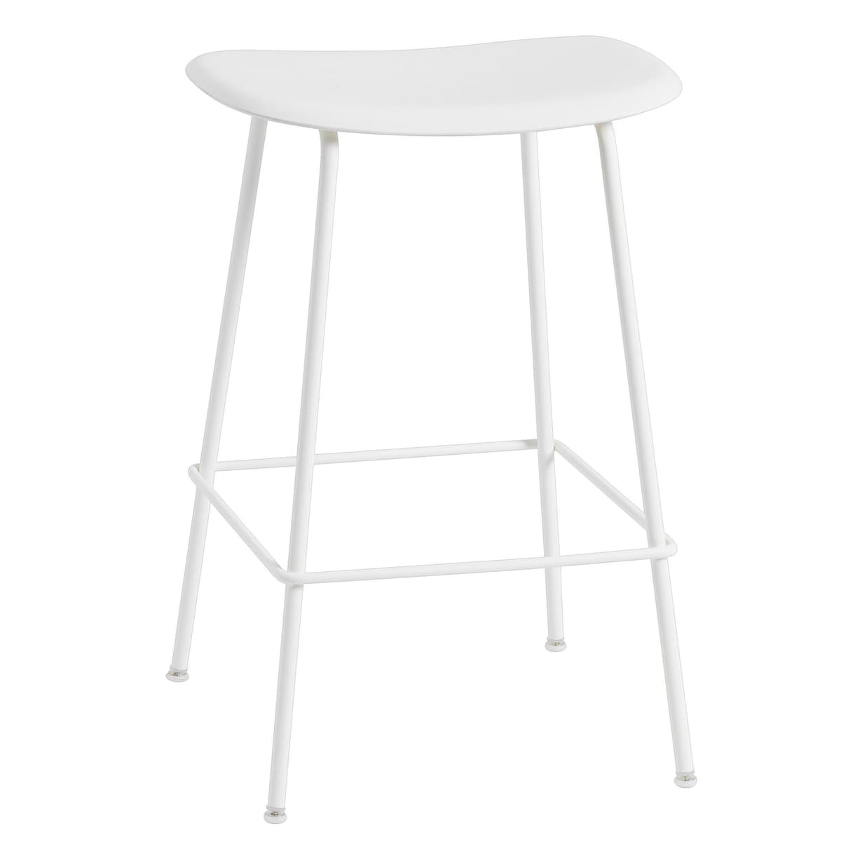 Muuto Fiber Tube Barkruk 65cm Wit