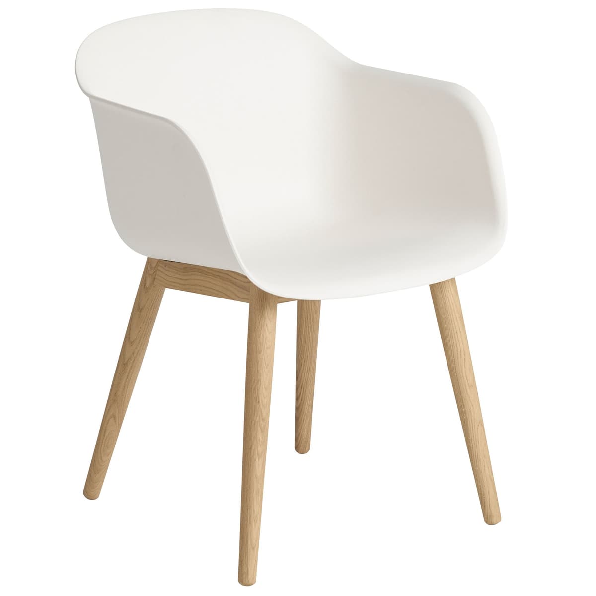 Muuto Fiber Wood Stoel Oak White