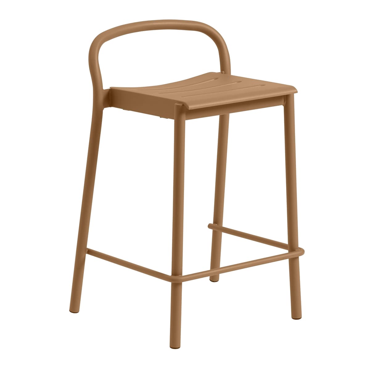 Muuto Linear Steel Barkruk 65 Burnt Orange