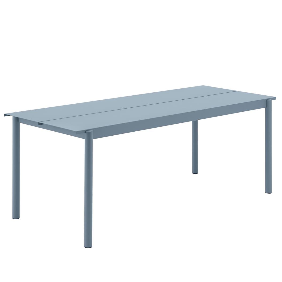 Muuto Linear Steel Tuintafel 200x75 Pale Blue