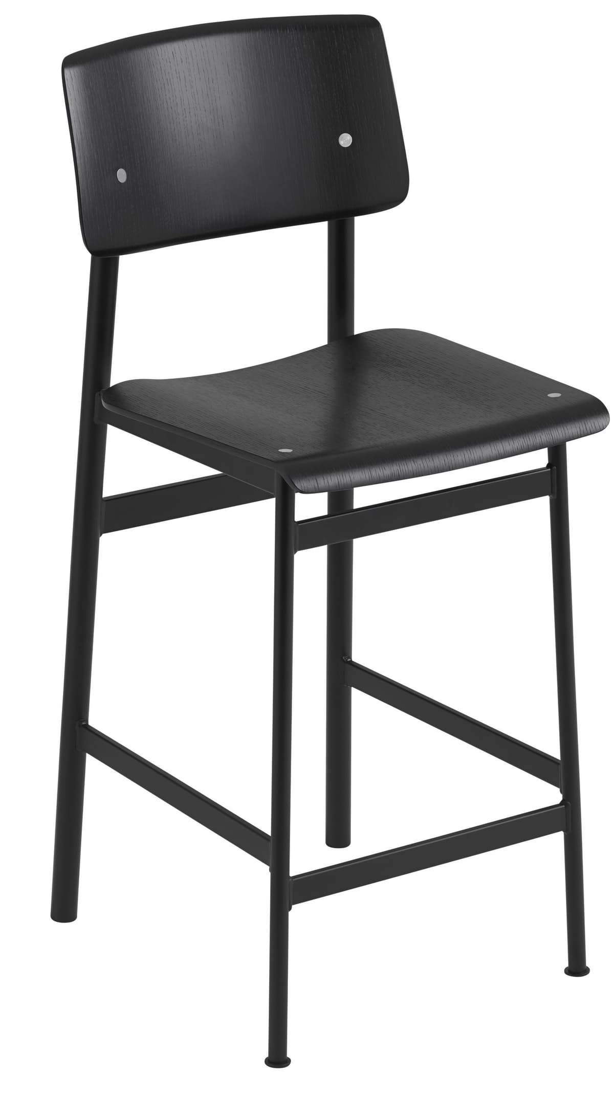 Muuto Loft Barkruk 65cm Zwart/zwart