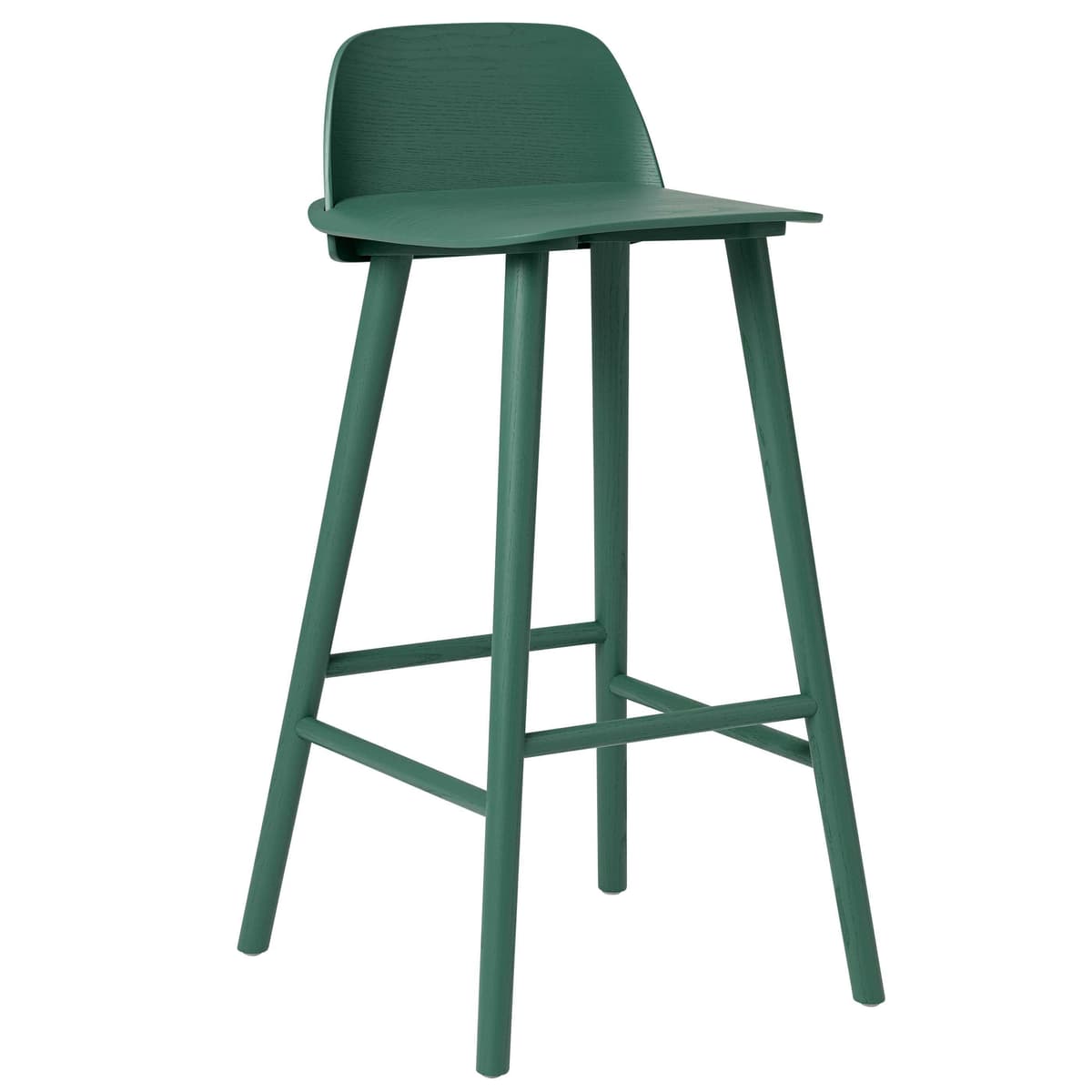 Muuto Nerd Barkruk 75 Groen