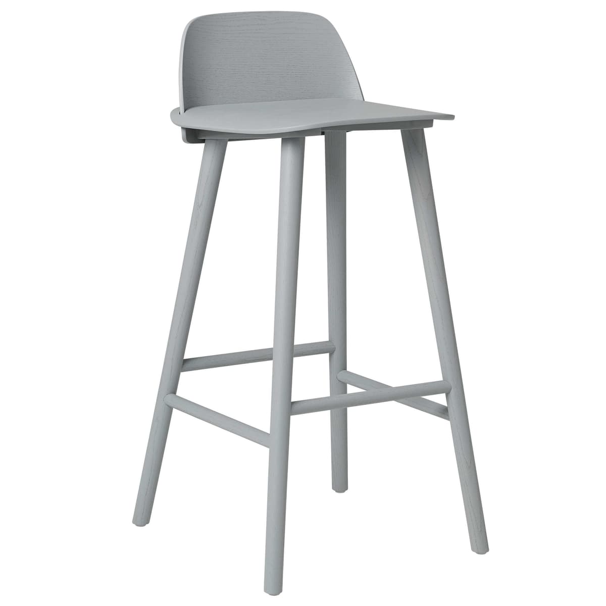 Muuto Nerd Barkruk 75 Grijs