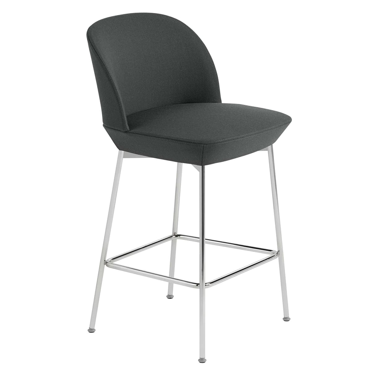 Muuto Oslo Barkruk 65cm Twill Weave 990/Chrome