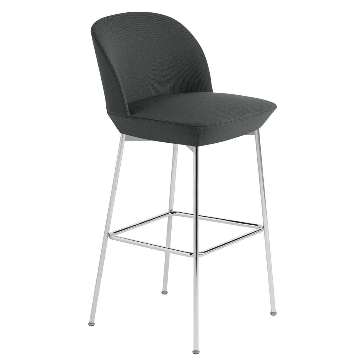 Muuto Oslo Barkruk 75cm Twill Weave 990/Chrome