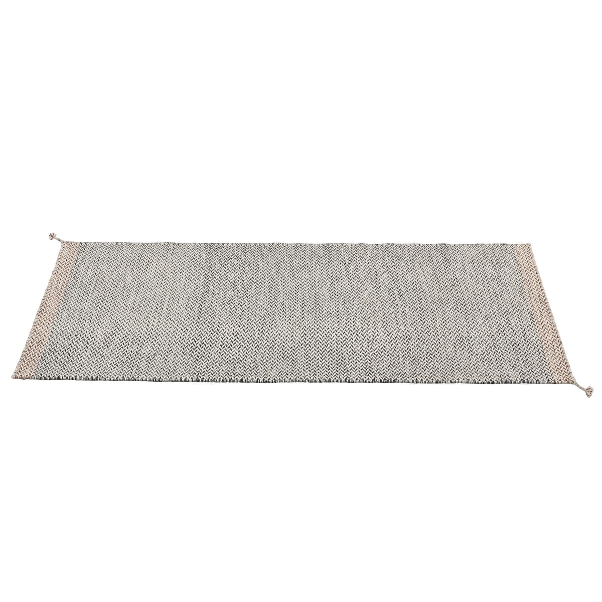 Muuto Ply Vloerkleed 200x80 Indoor Black/White