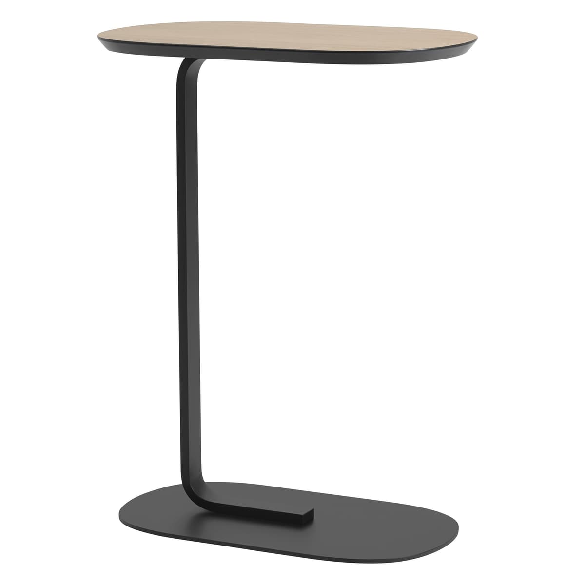 Muuto Relate Bijzettafel 73.5 Oak Veneer/Black