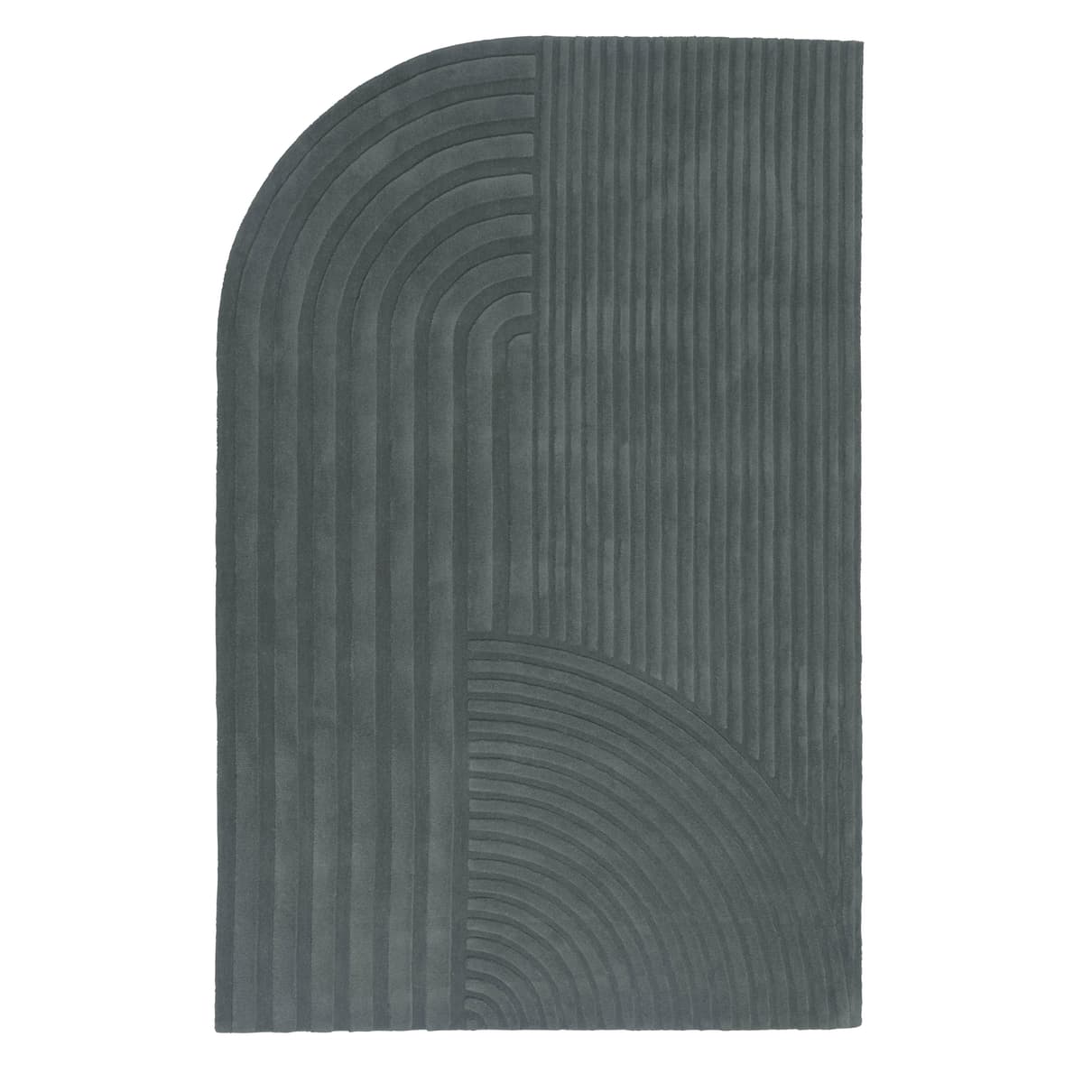 Muuto Relevo Vloerkleed 300x200 Dark Green