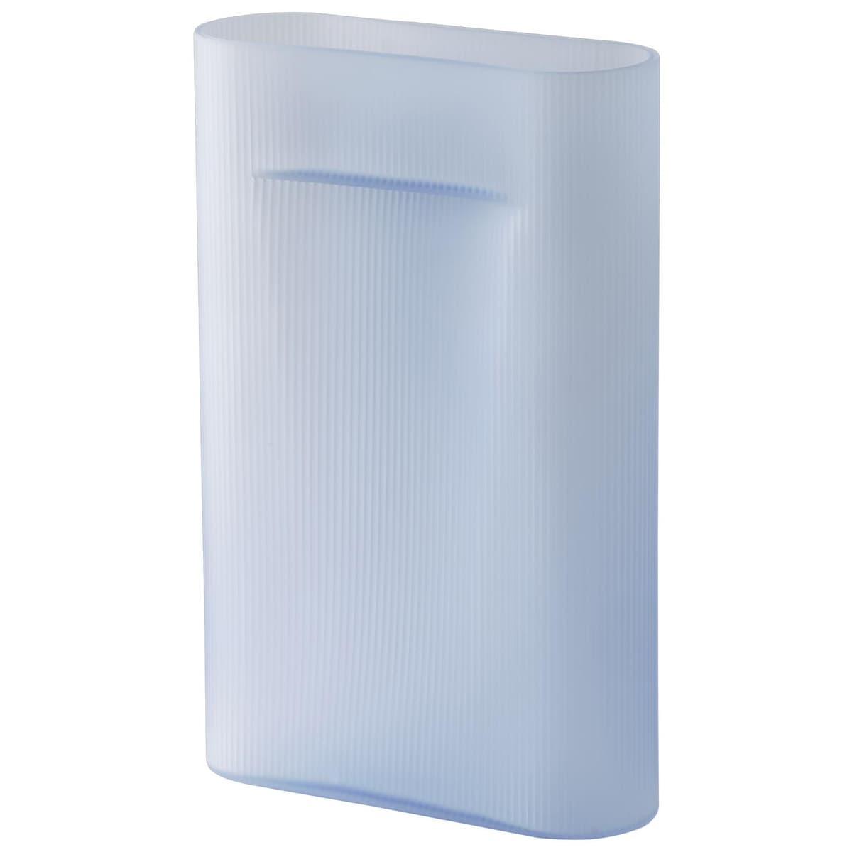 Muuto Ridge Frosted Vaas H48 Licht Blauw