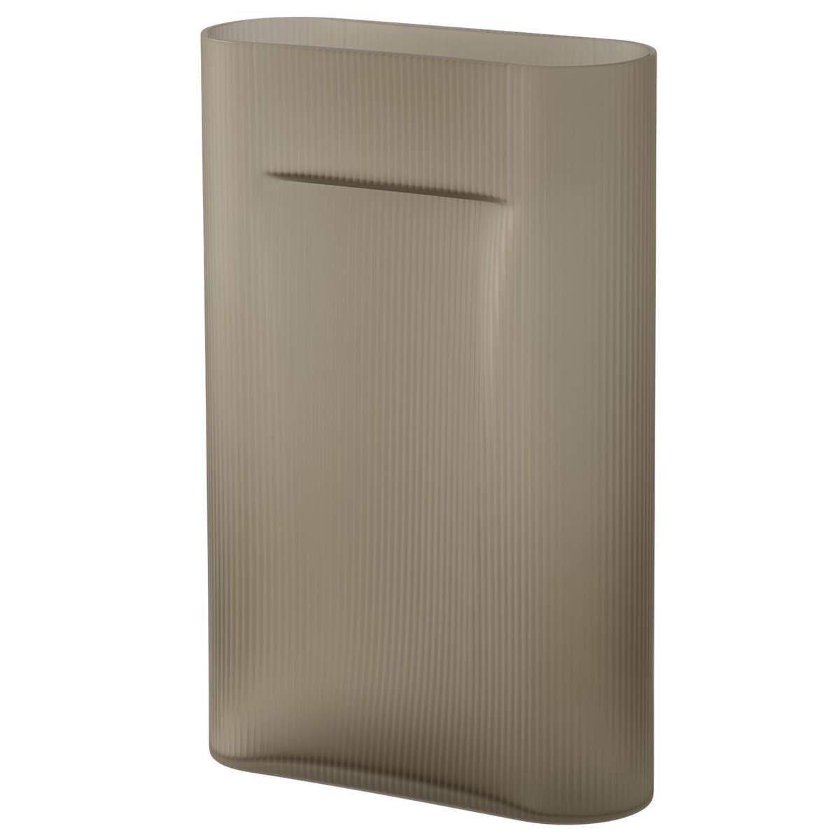 Muuto Ridge Frosted Vaas H48 Taupe