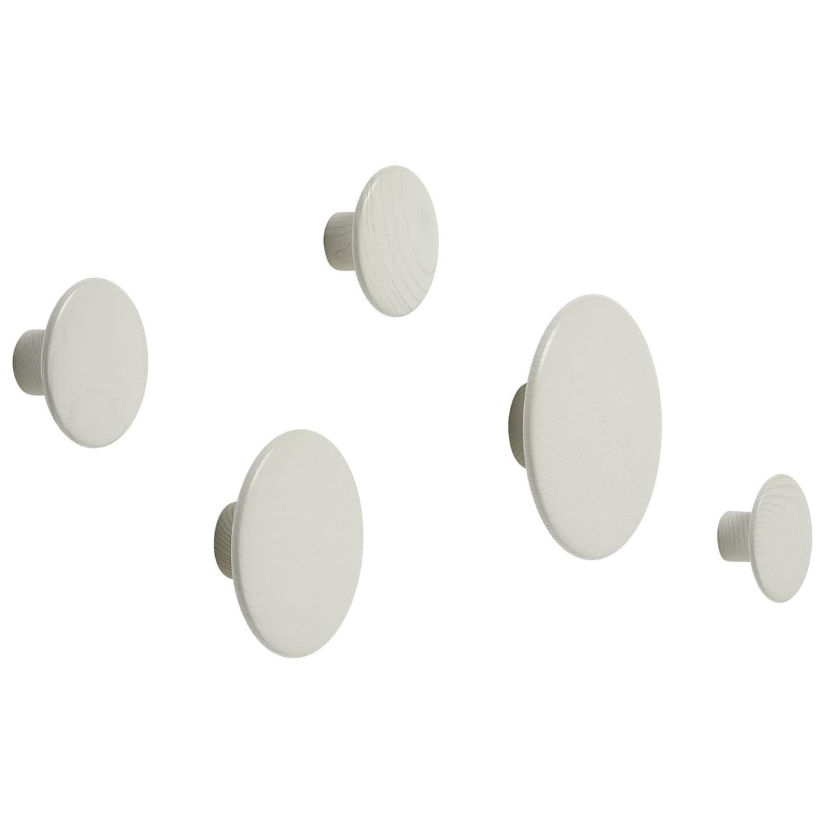 Muuto The Dots Haak 5 Stuks Off-White