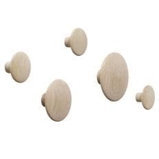 Muuto The Dots Haak 5 Stuks Oak