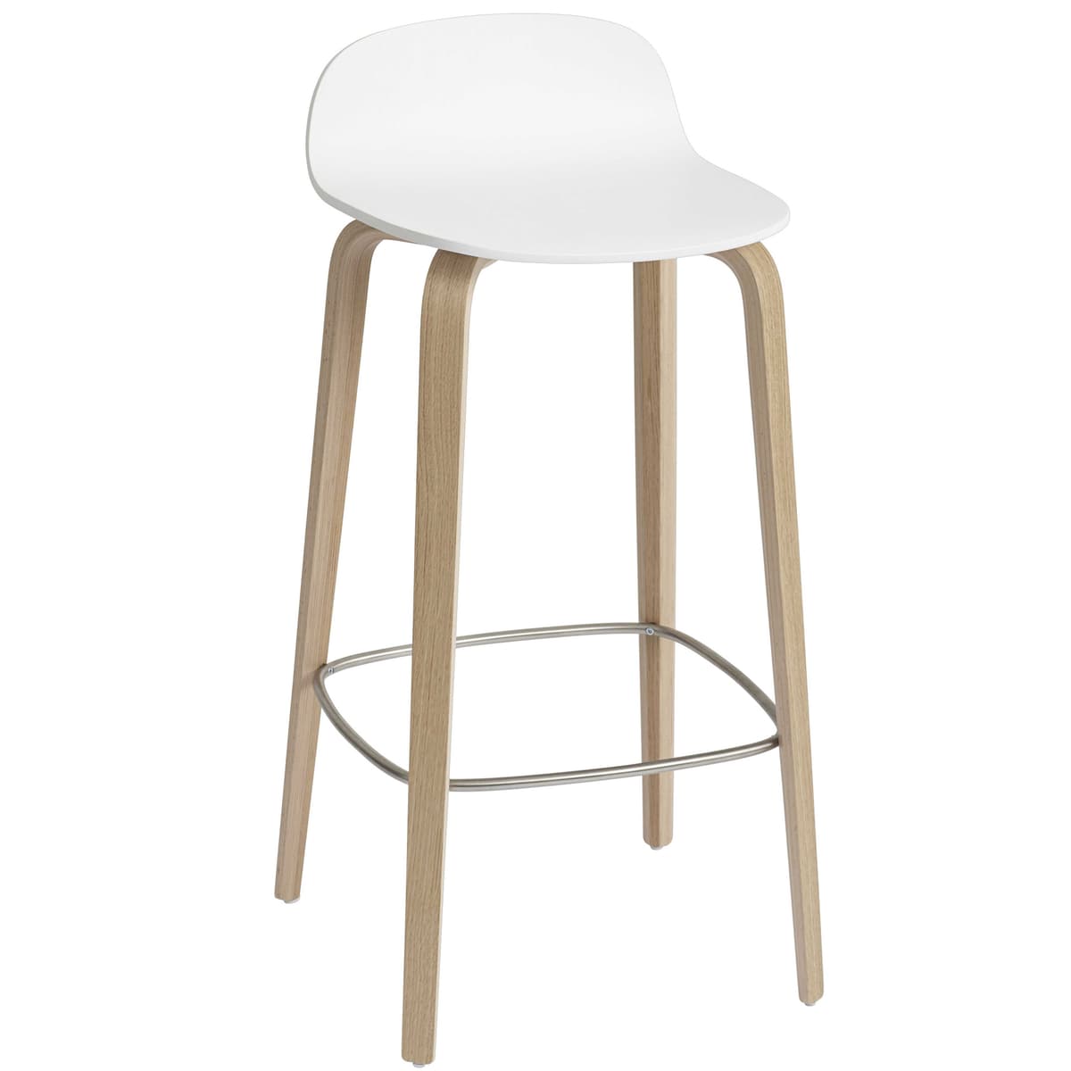 Muuto Visu Barkruk 75cm Wit Eiken
