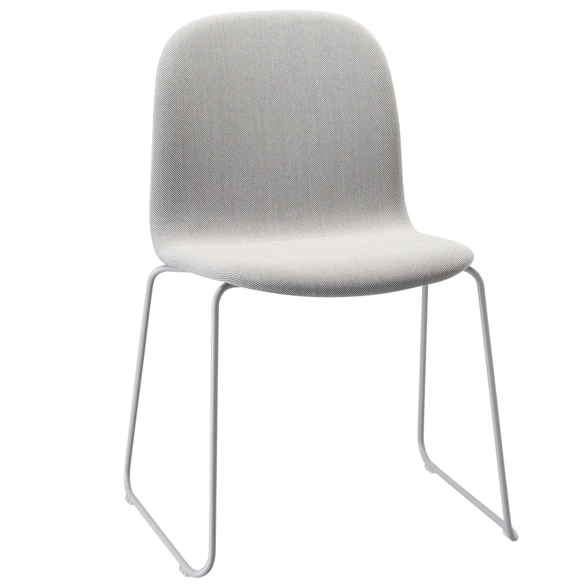 Muuto Visu Sled Gestoffeerde Stoel Steelcut Trio 133 / Grijs