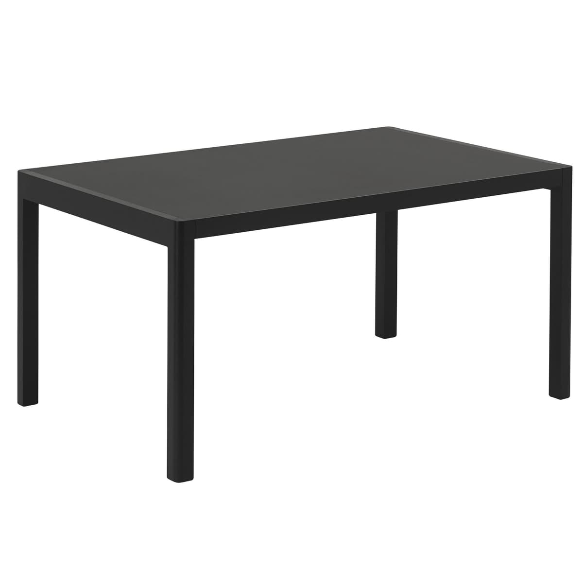 Muuto Workshop Tafel 140x92cm Zwart Linoleum