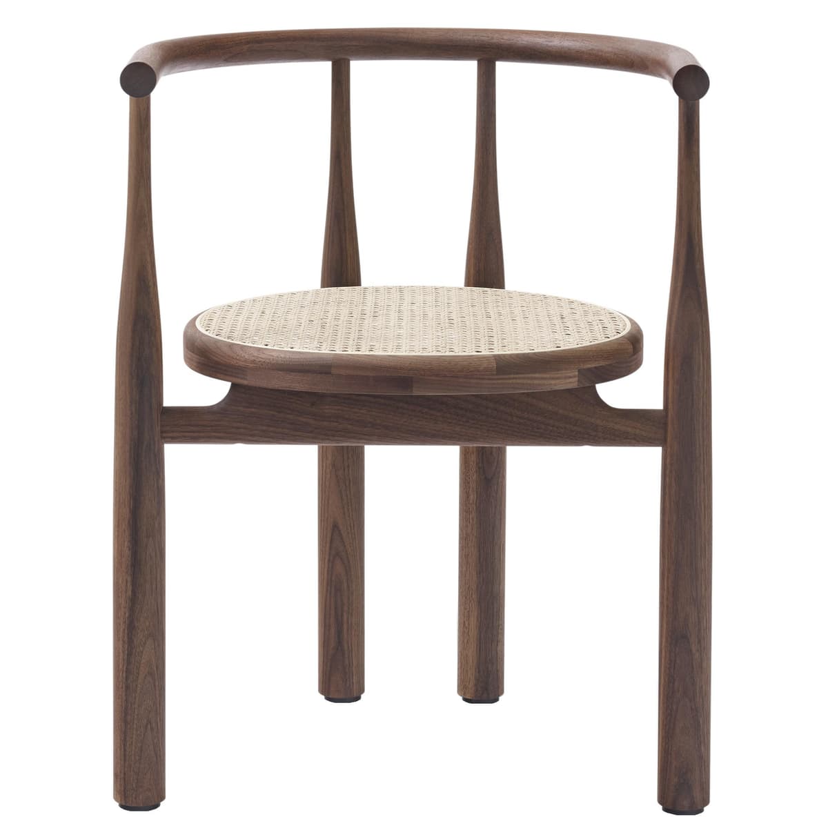 New Works Bukowski Eetkamerstoel Rotan Walnoot