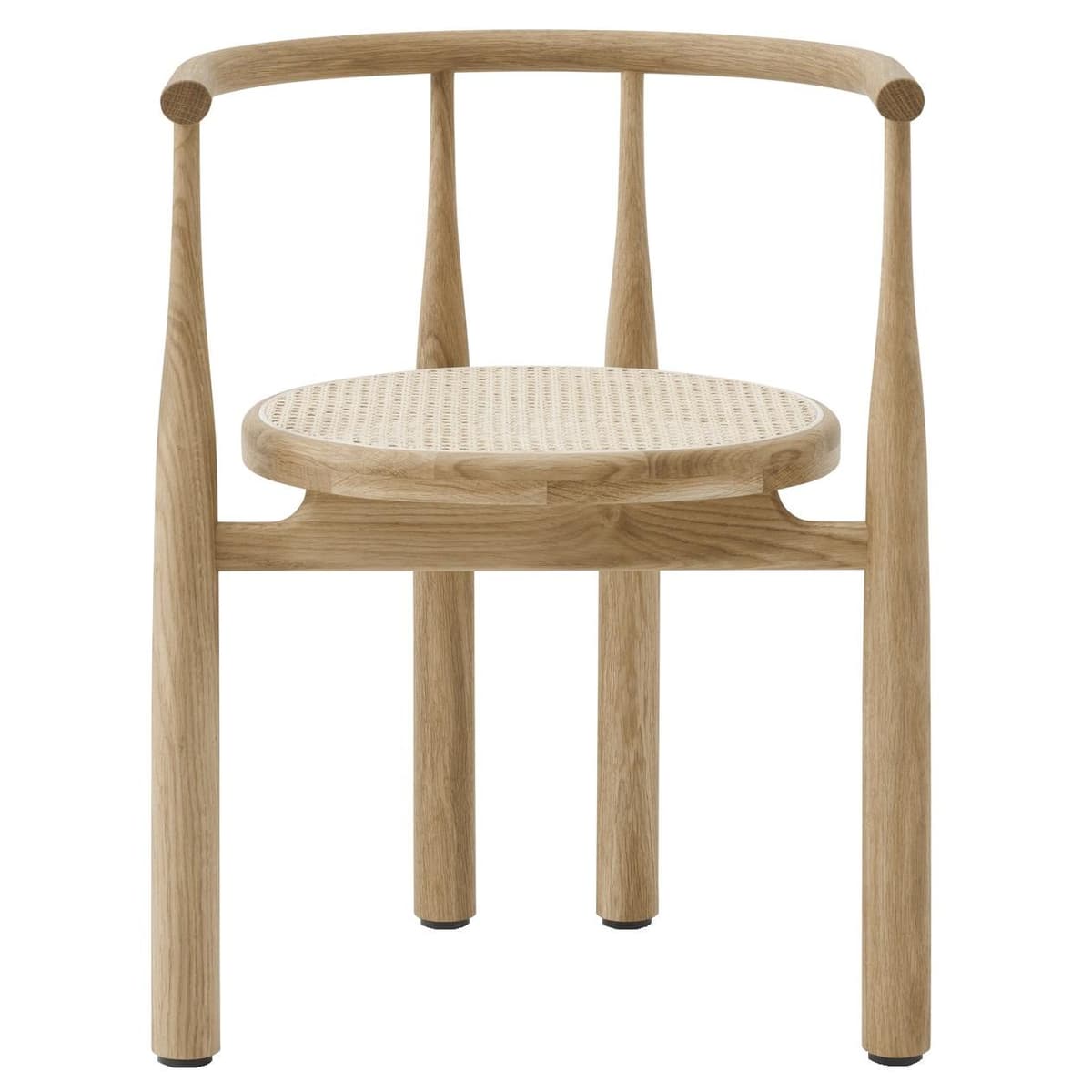 New Works Bukowski Eetkamerstoel Rotan Eiken