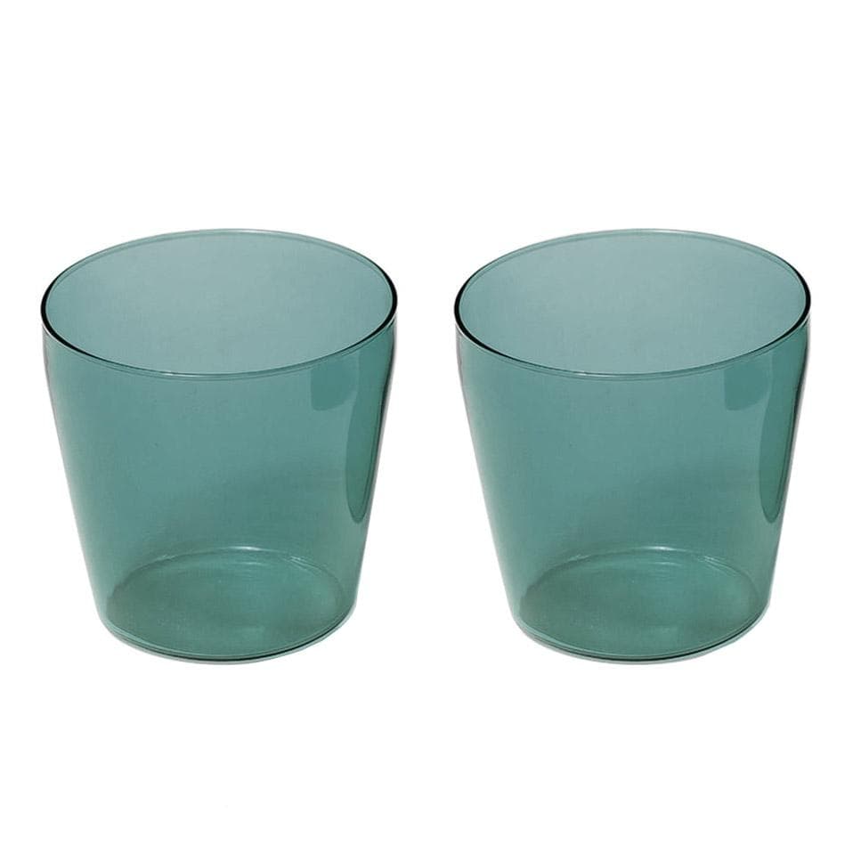 Nine Milk Glas Set Van 2 Aqua
