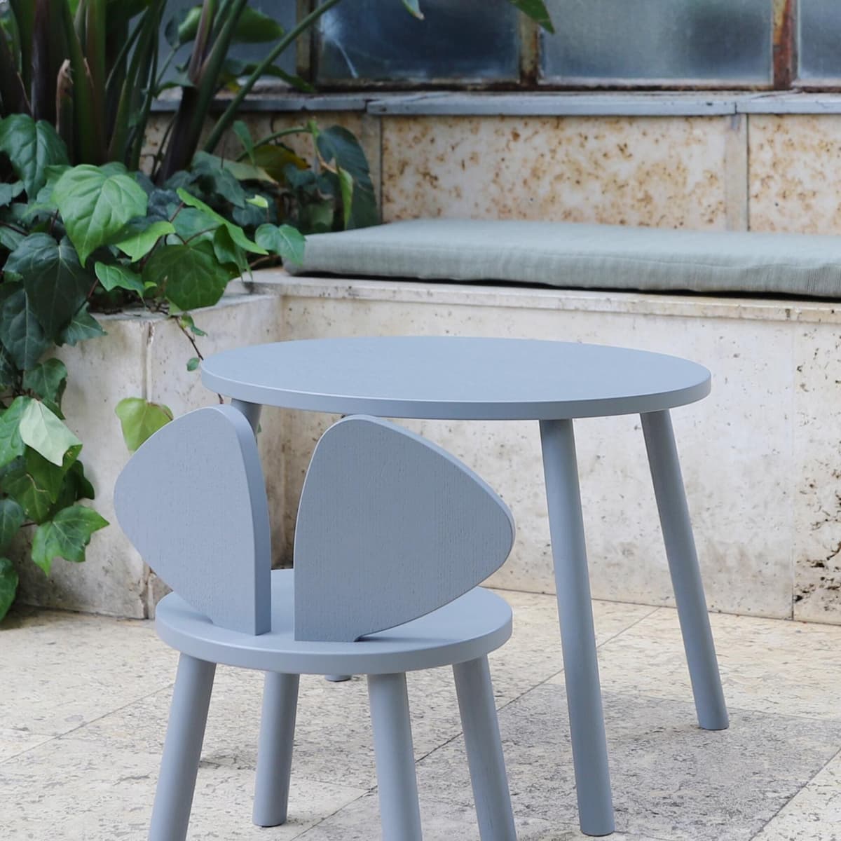 Nofred Mouse Kinderstoel + Kindertafel Set Beige thumbnail 4