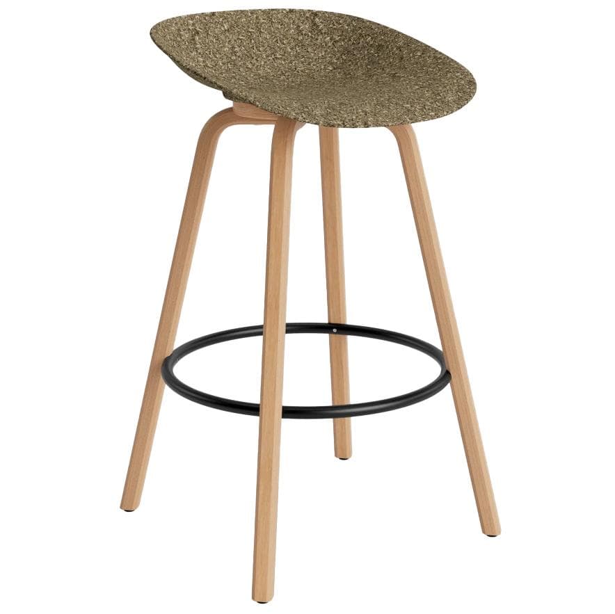 Normann Copenhagen Mat Barkruk 75 Cm Beuken Black/Seaweed