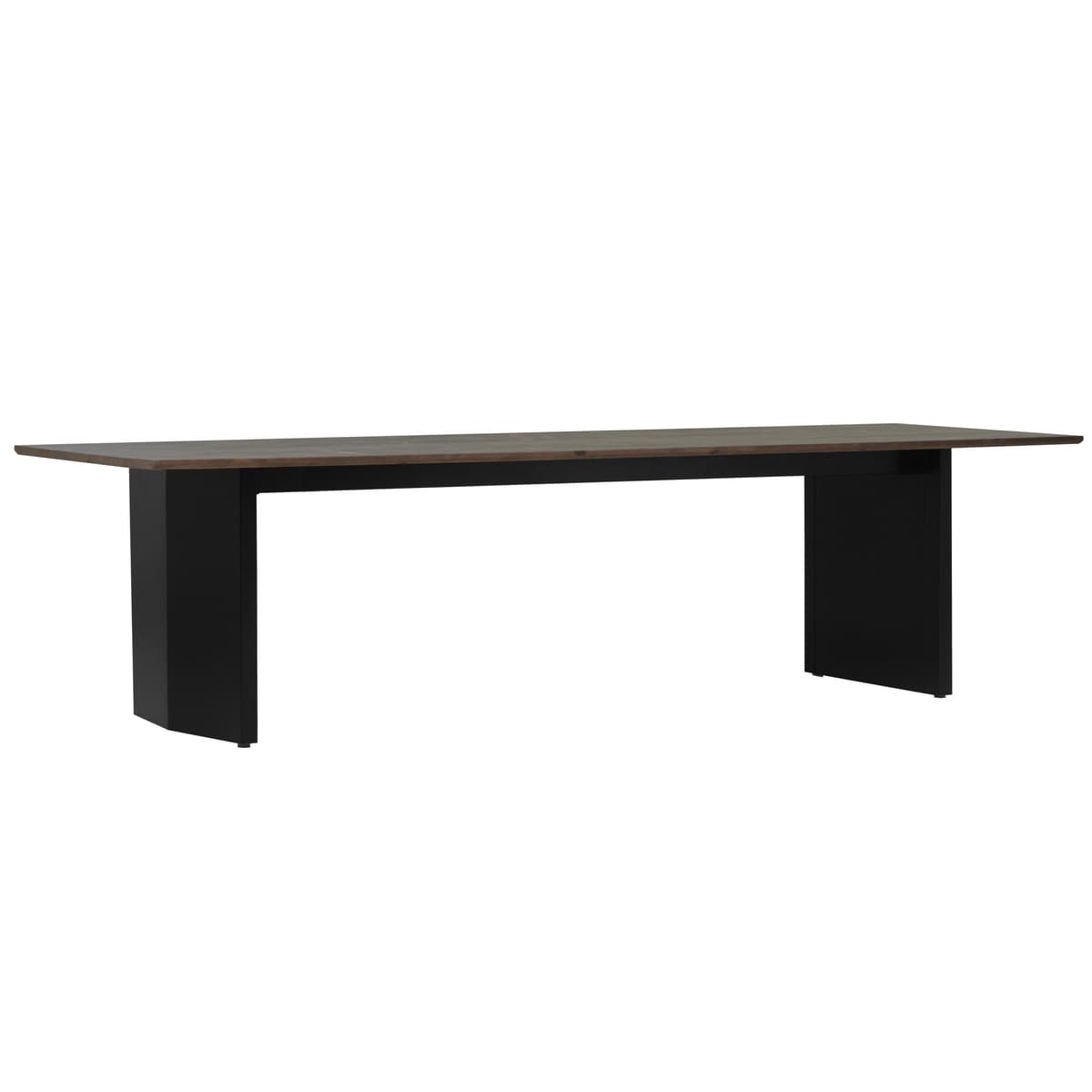 Normann Copenhagen Panel Eettafel 90x300 Black Onderstel Dark Brown