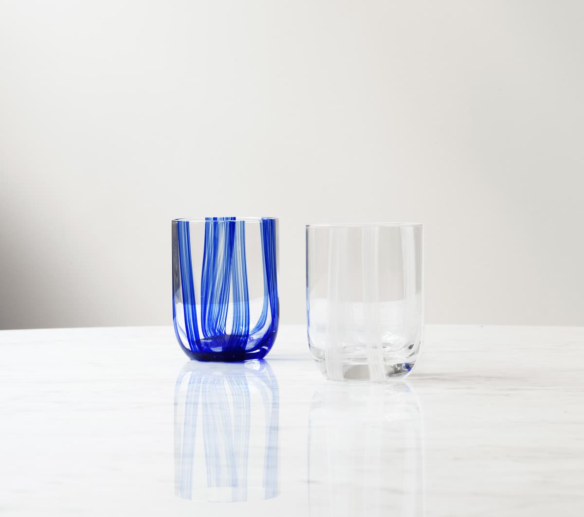 Normann Copenhagen Stripe Glas 39cl Blue Stripes thumbnail 3