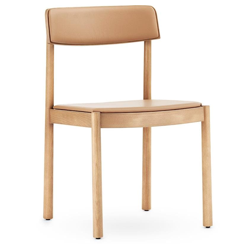 Normann Copenhagen Timb Eetkamerstoel Leer Naturel