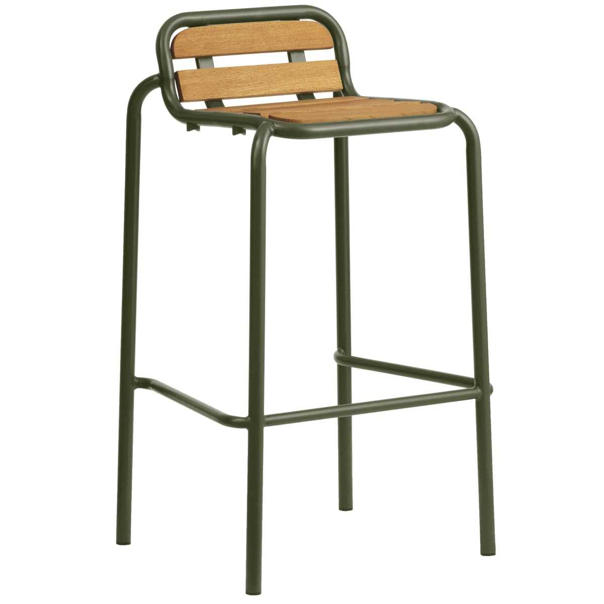 Normann Copenhagen Vig Wood Barkruk 75 Donkergroen