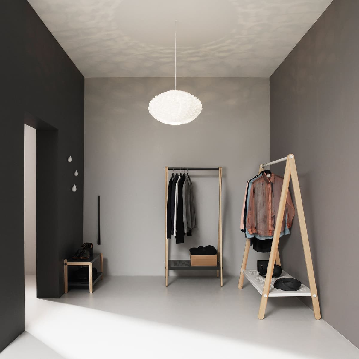 Normann Copenhagen Sko Schoenenrek Opberger Grijs thumbnail 2