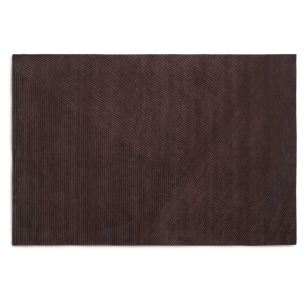 Northern Row Large Vloerkleed 200x300 Donkerbruin