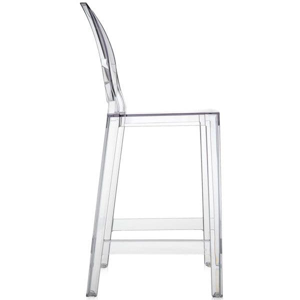 Kartell One More One More Please Rond High Transparant Barkruk