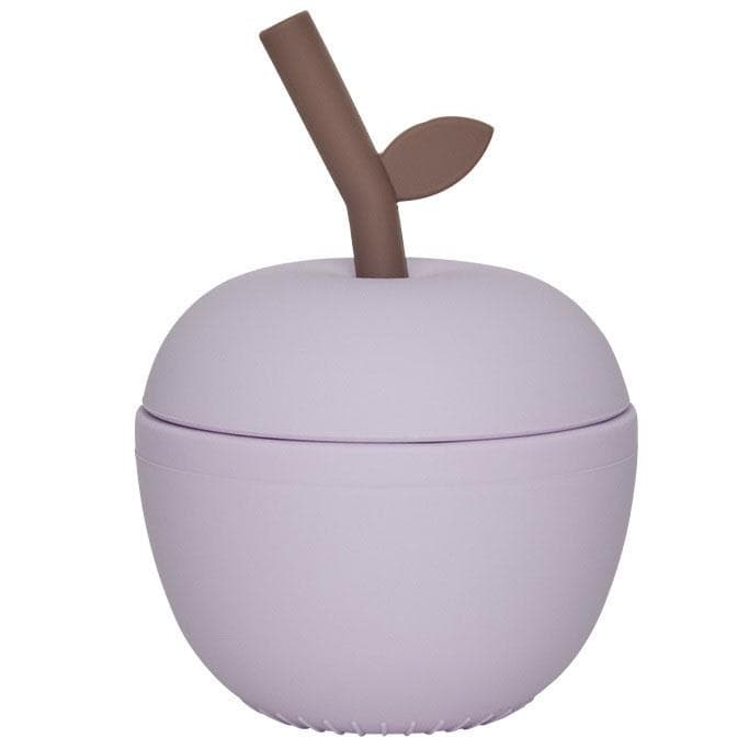OYOY Apple Drinkfles Siliconen Lavender