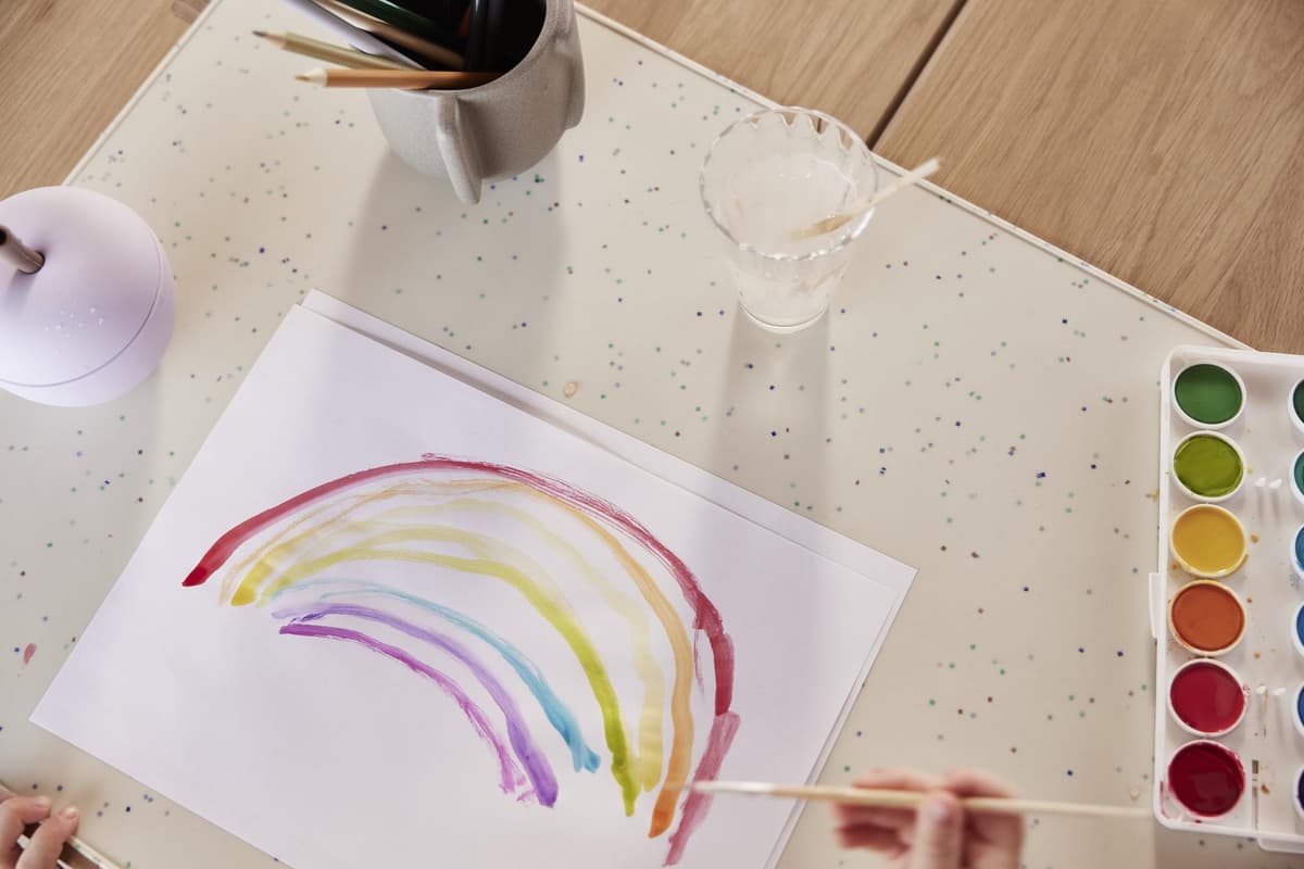 OYOY Confetti Creativity Placemat Large 64x44 Wit thumbnail 2