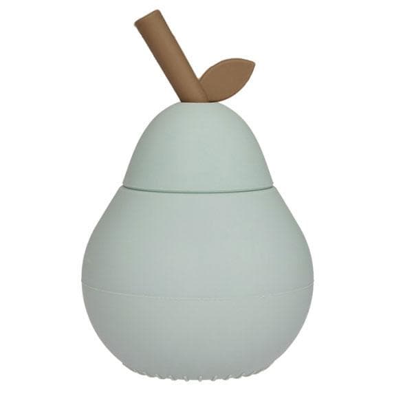 OYOY Pear Drinkfles Siliconen Pale Mint
